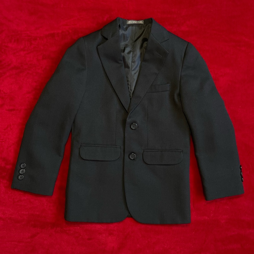 SOLD ✅ Dockers Boy's Long Sleeve Two Button Front Black Lined Suit Blazer Sz: 8R